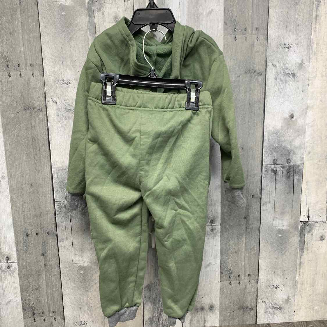 Size 3T Green/Gray Disney Sweats - 2pc