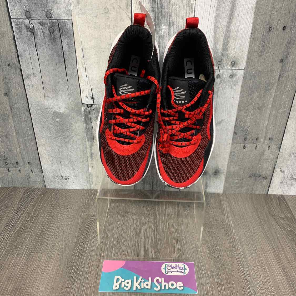 Size 5.5 Red/Black Sport Brand Sneakers