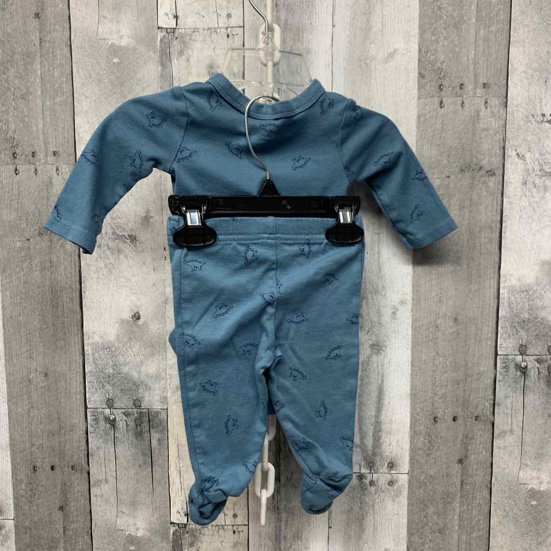 Size 3 Months Blue Print Carter's Shirt/Pants