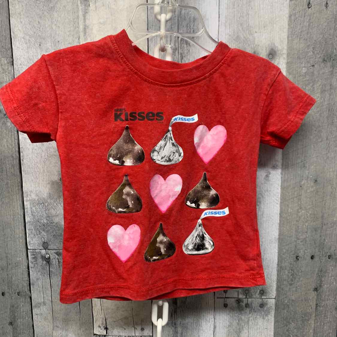 Size 12 Months Red Print Mid Brand T Shirt