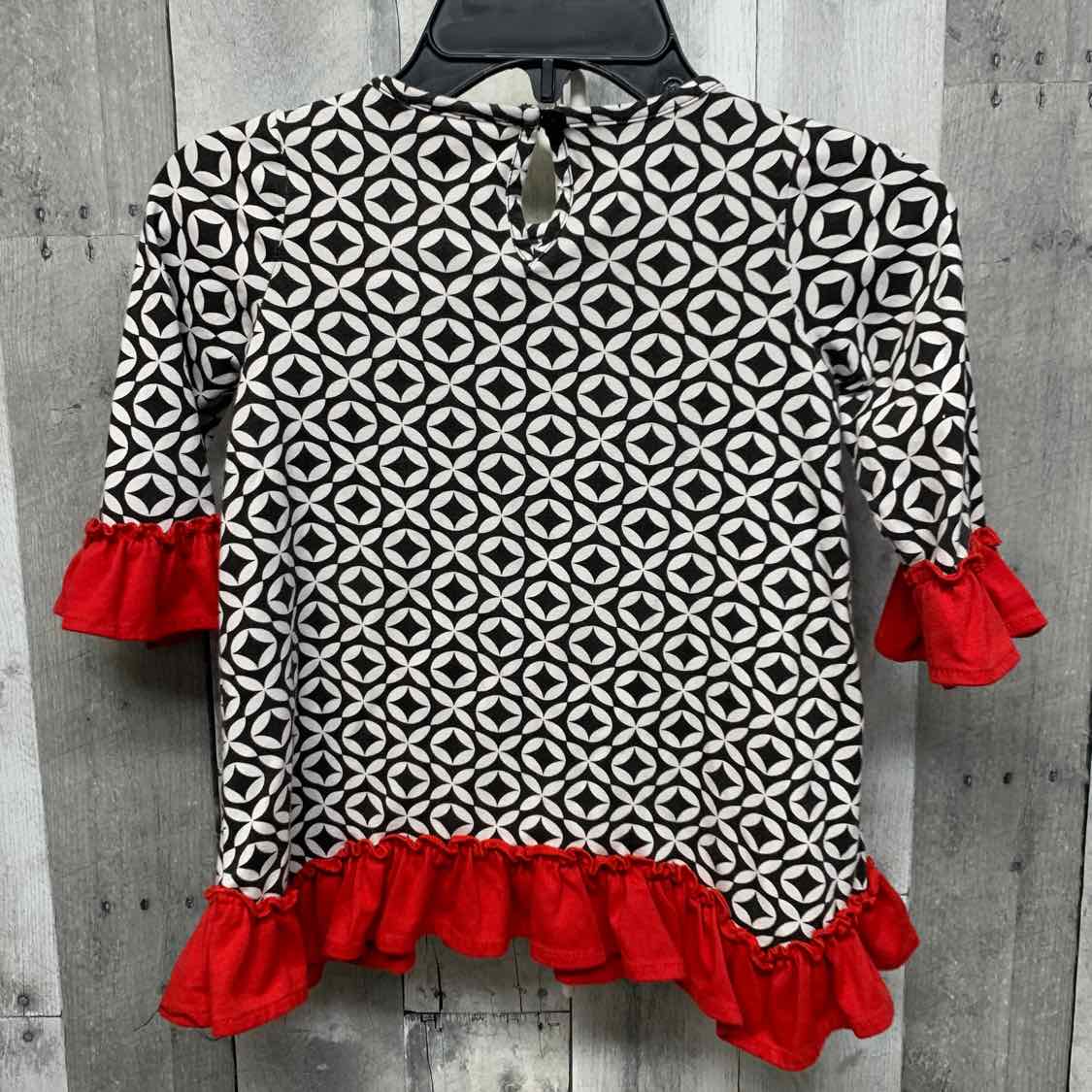 Size 5 Black/Red Rare Editions Long Sleeve Shirt