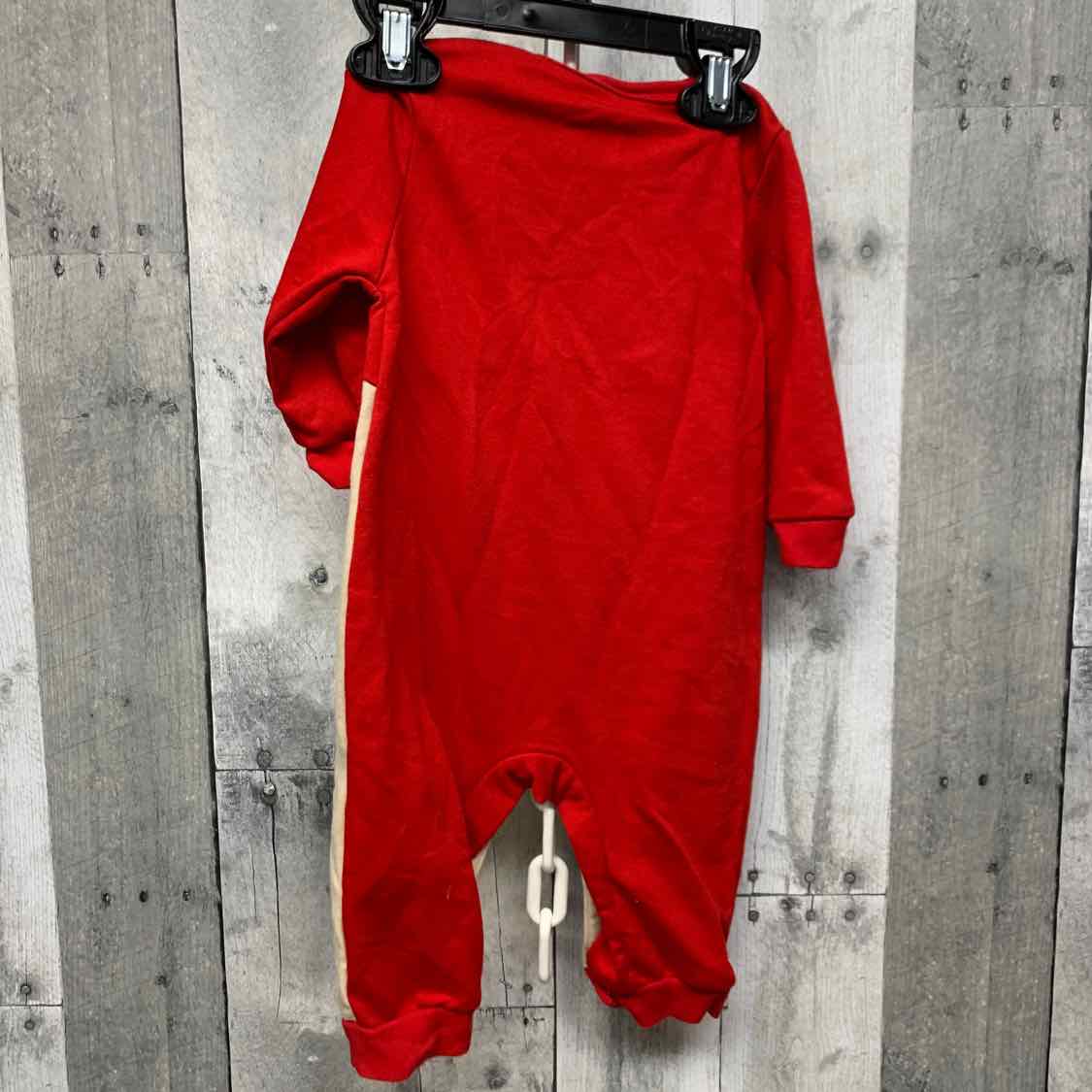 Size 3-6 Months Red/Tan B Brand Romper