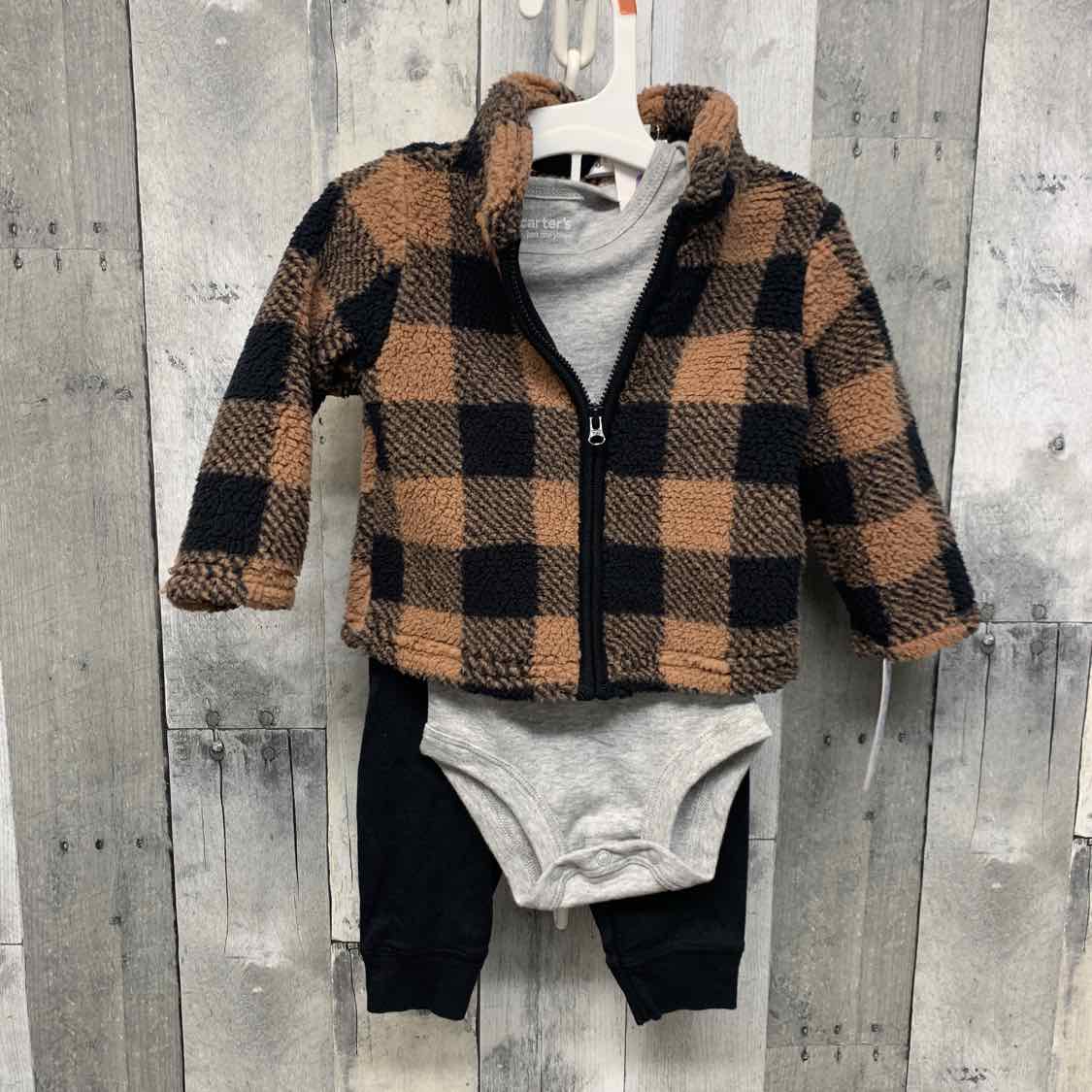 Size 9 Months Brown/Black Just One You Jacket/Pants