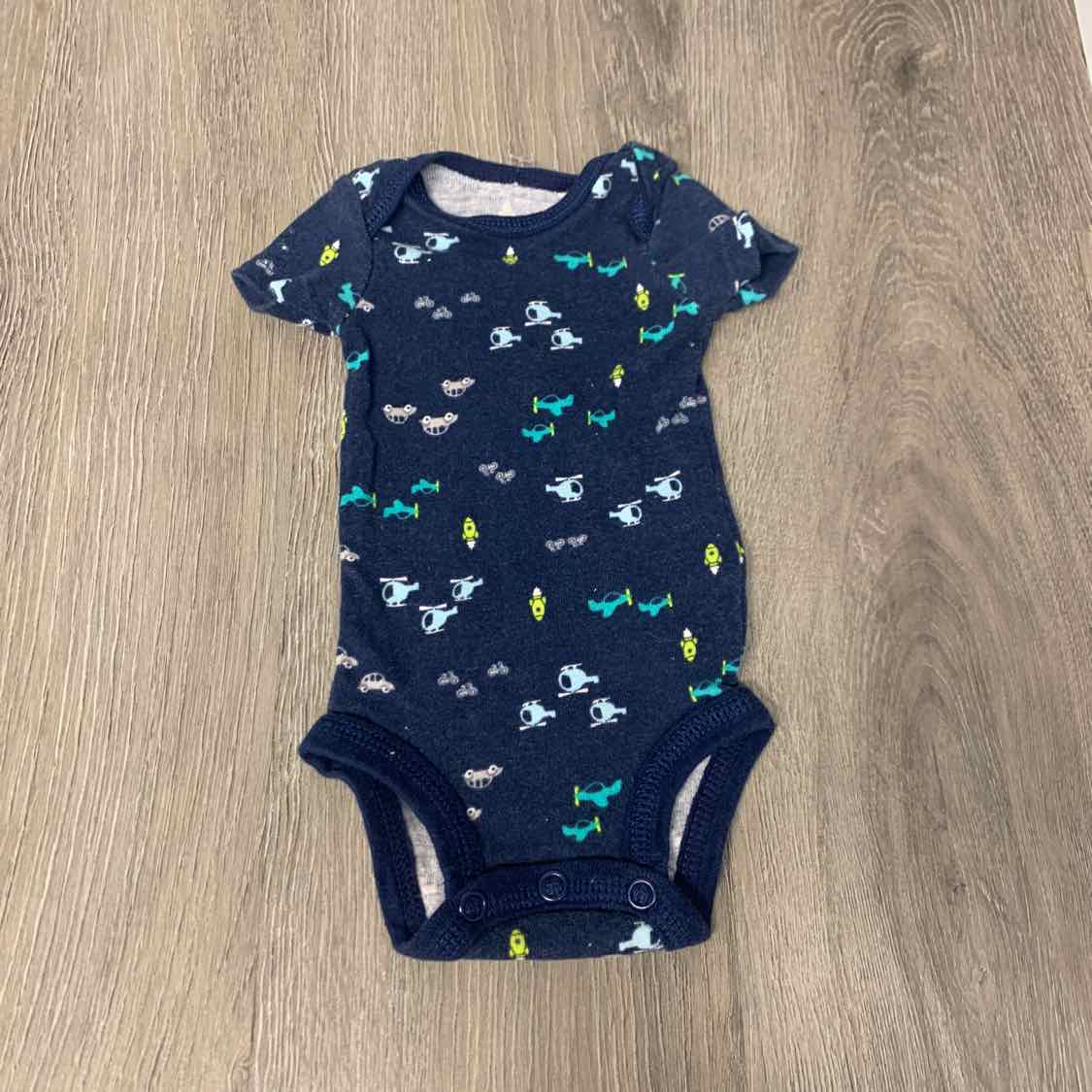 Size Preemie Navy Graphic Simple Joys Bodysuit - OodlesCB