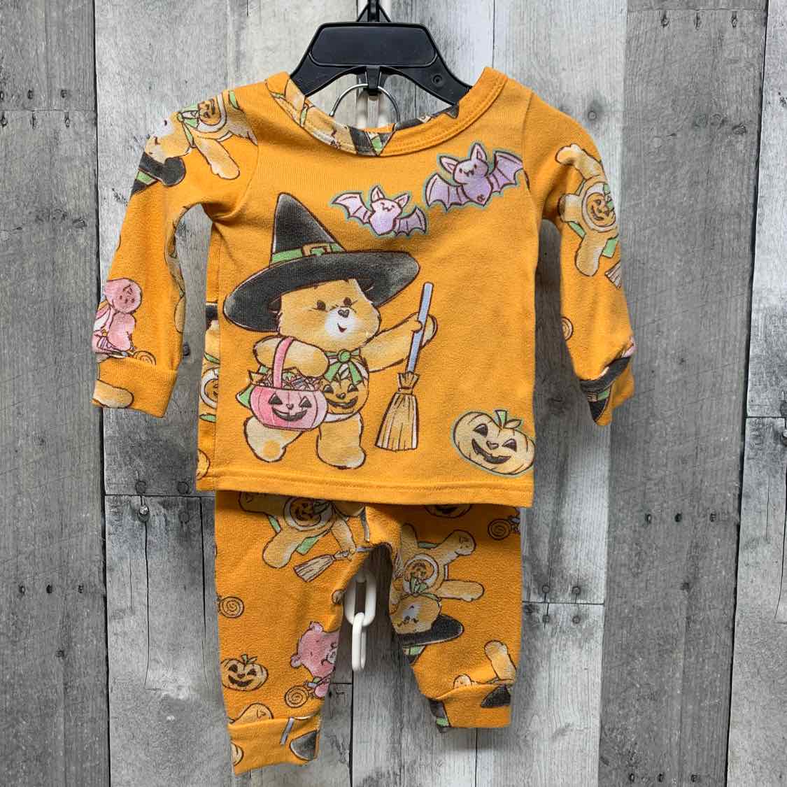 Size 12 Months Orange/Purple B Brand 2pc PJs