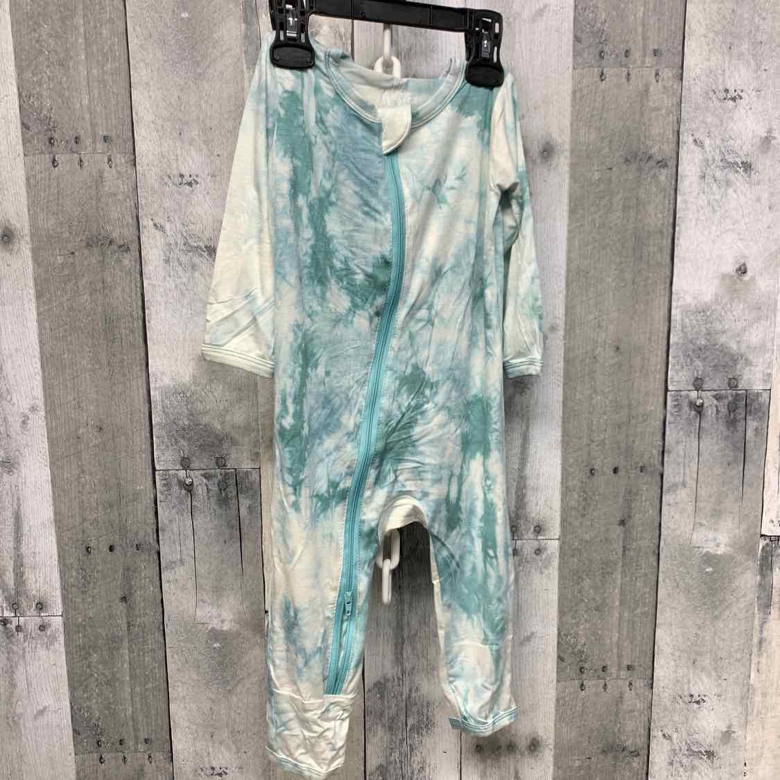 Size 12-18 Months Teal Print Little Buggins Romper