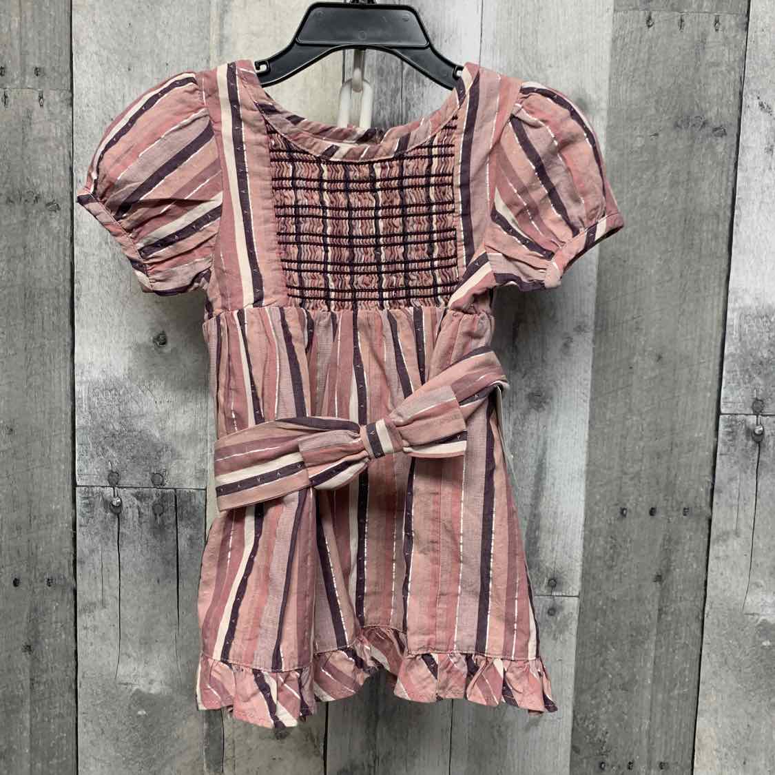 Size 2T Purple Striped Max Studio Dress - OodlesCB