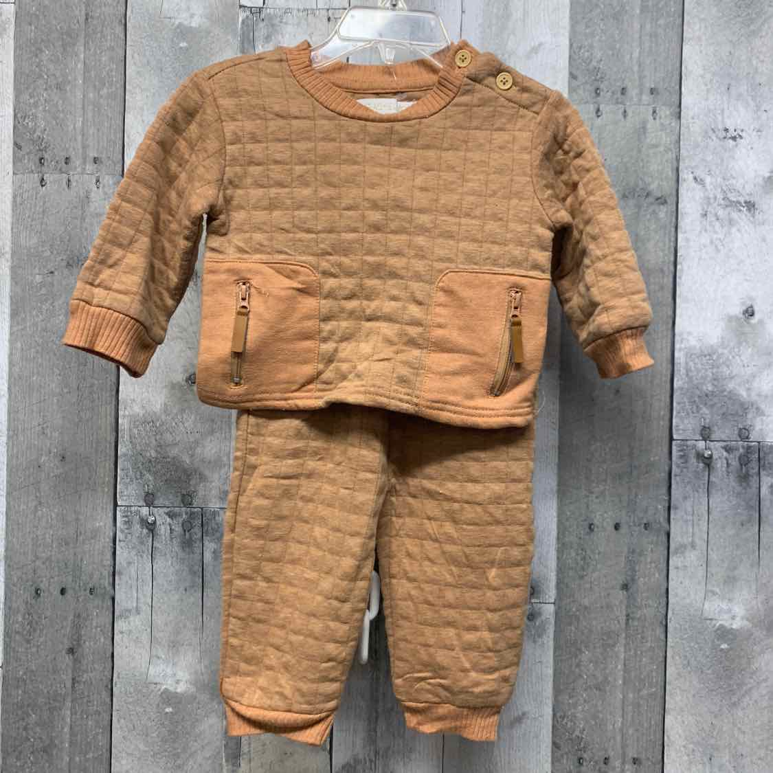 Size 12 Months Brown B Brand Sweats - 2pc