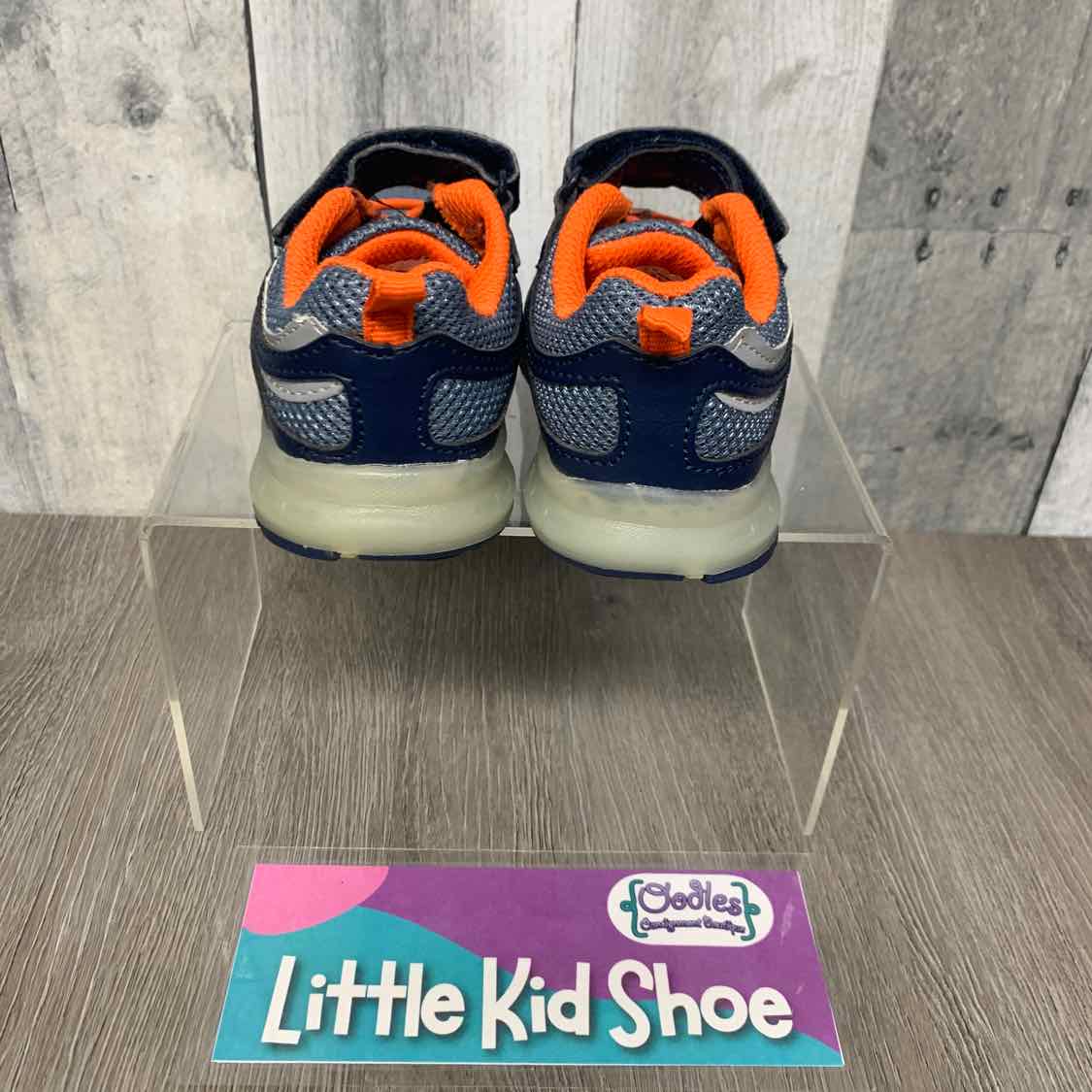 Size 5 Navy/Orange Carter's Sneakers - OodlesCB