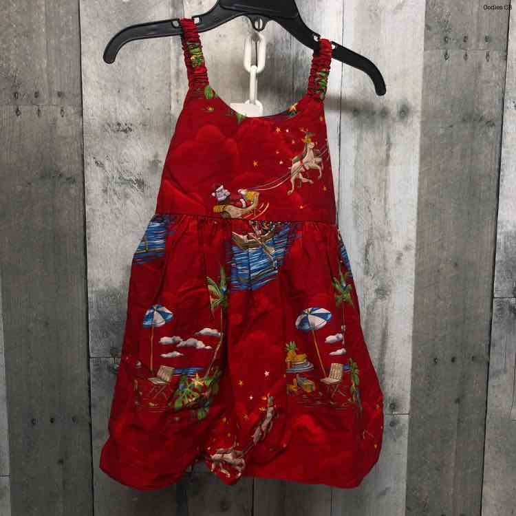 Size 1/2 Red Graphic Pacific Legend Dress