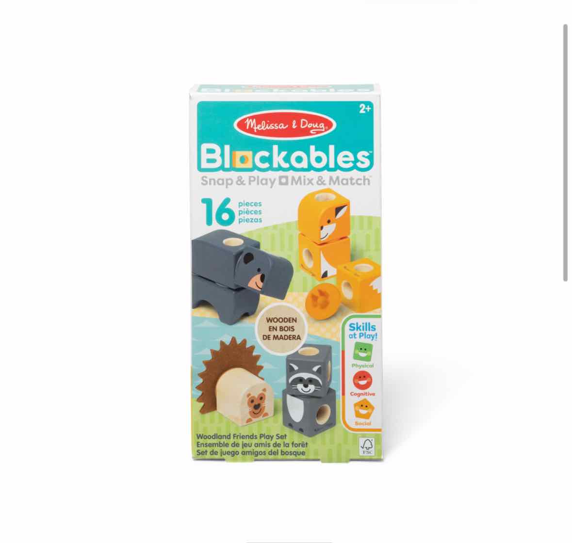 Melissa & Doug Blockables Woodland Friends