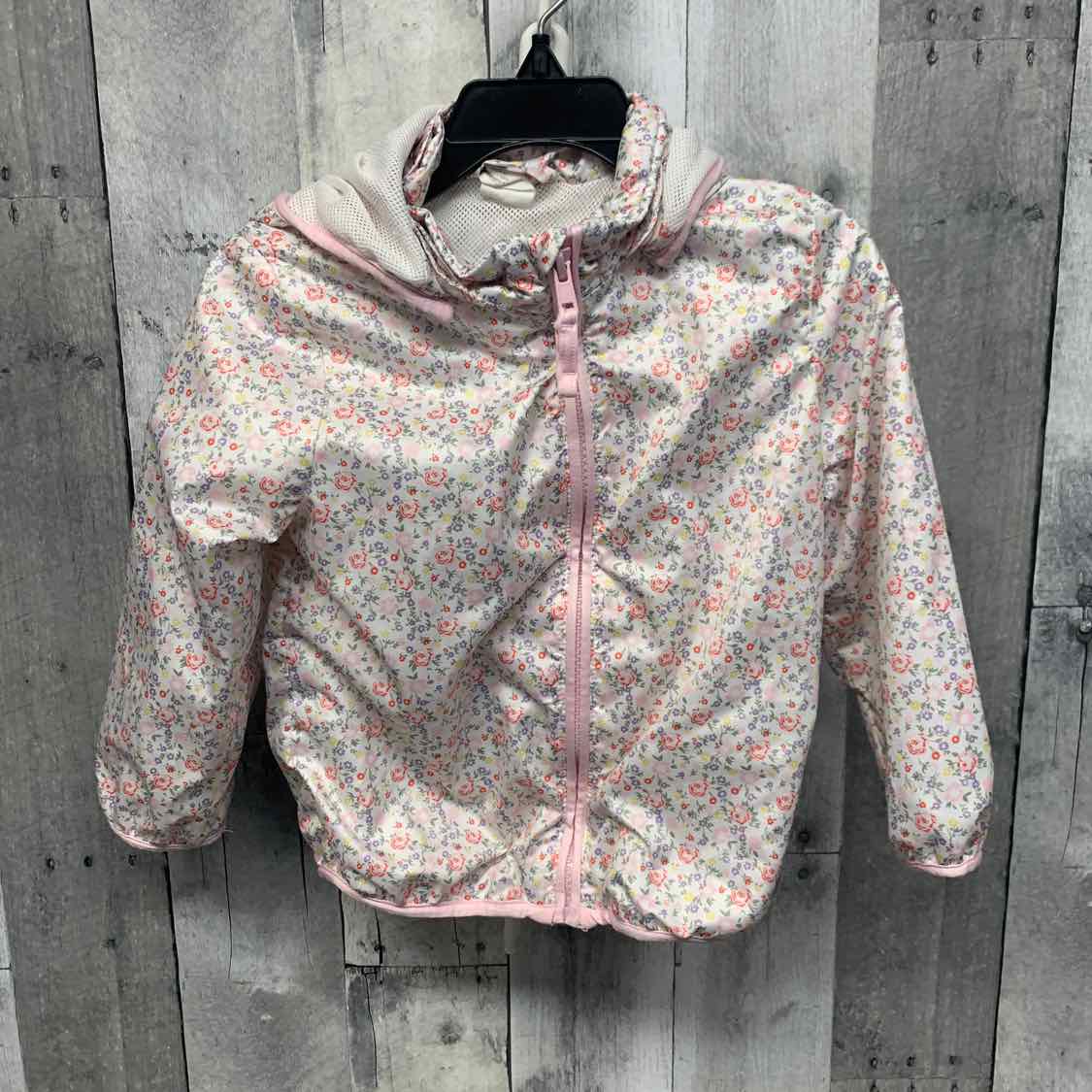 Size 1/2 Pink Floral Print H&M Light Jacket