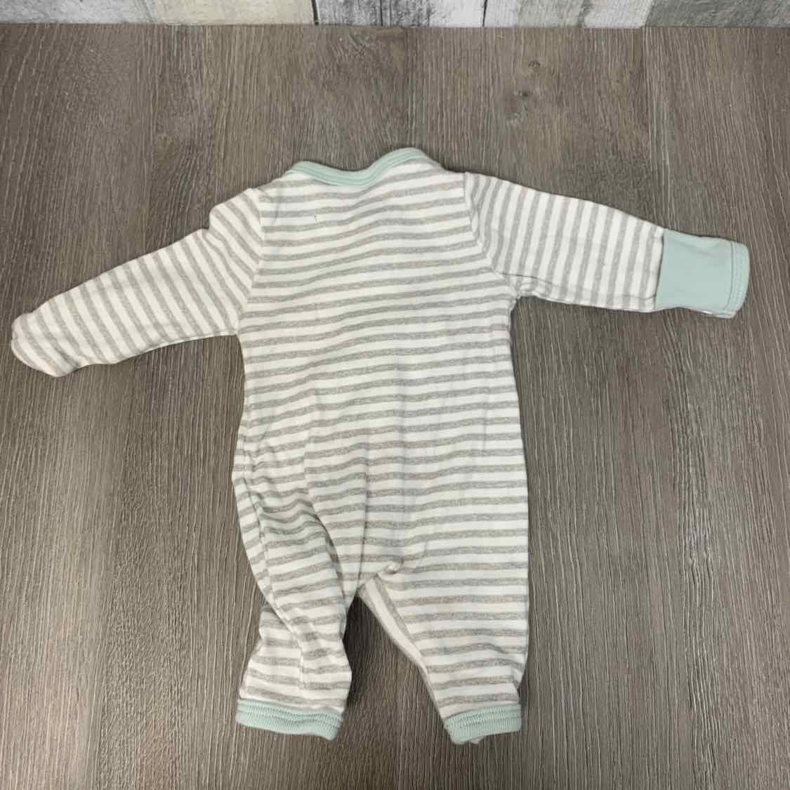 Size Preemie White/Gray Cloud Island Romper