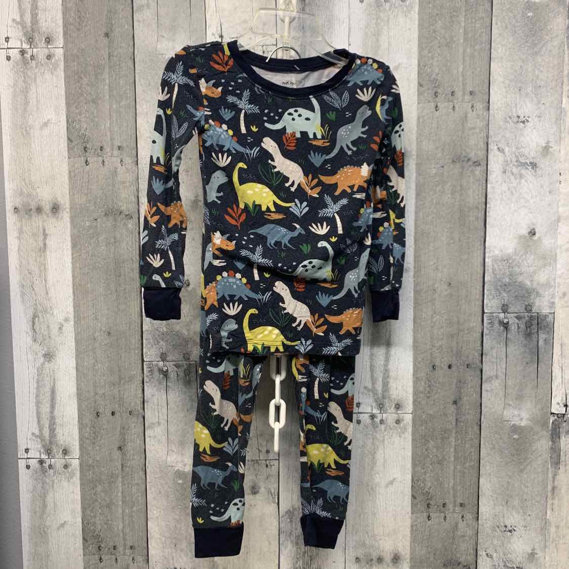 Size 3T Navy Print Little Sleepies 2pc PJs