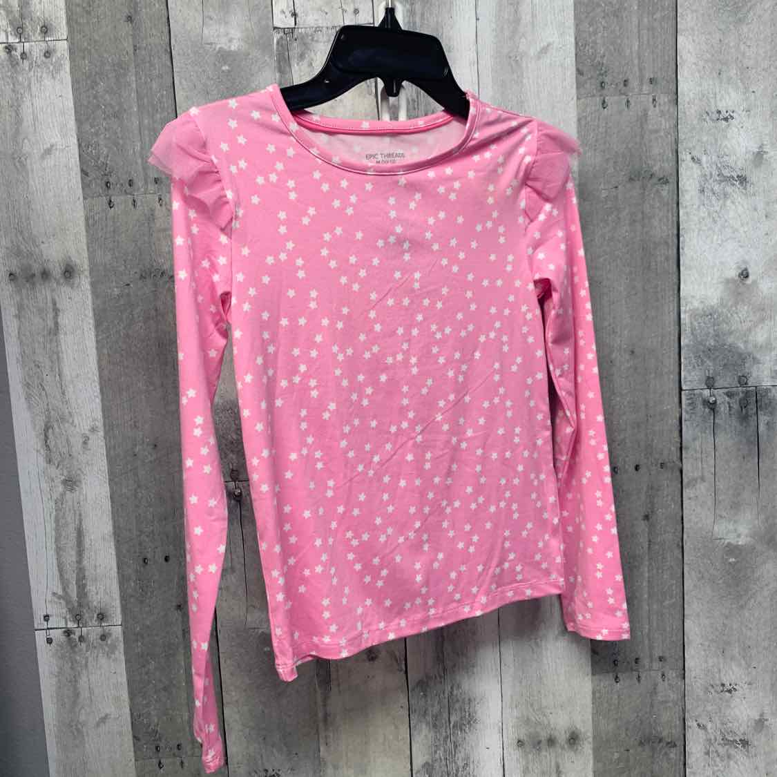 Size 10/12 Pink Print Epic Threads Long Sleeve Shirt