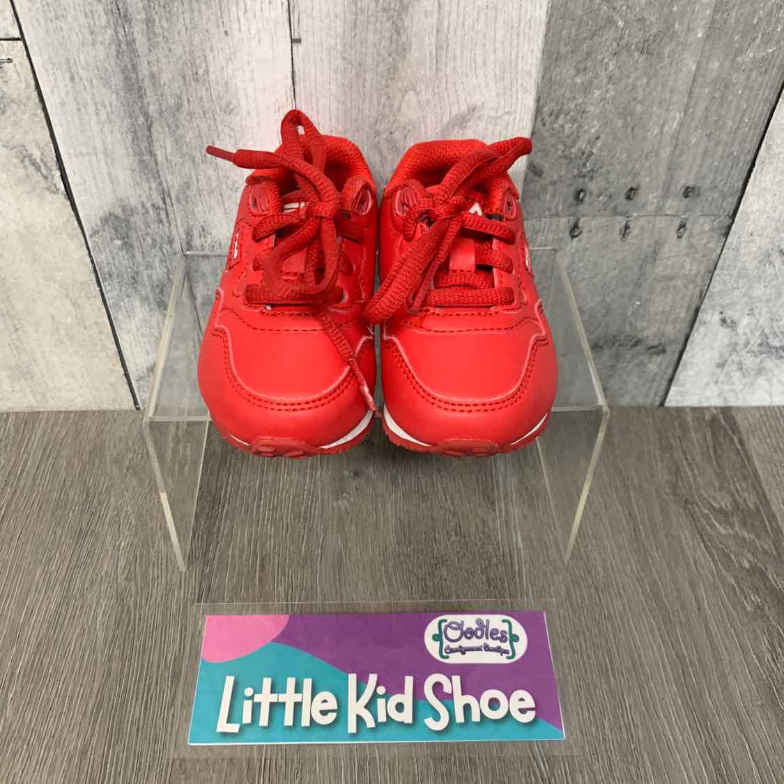 Size 5 Red/White Fila Sneakers
