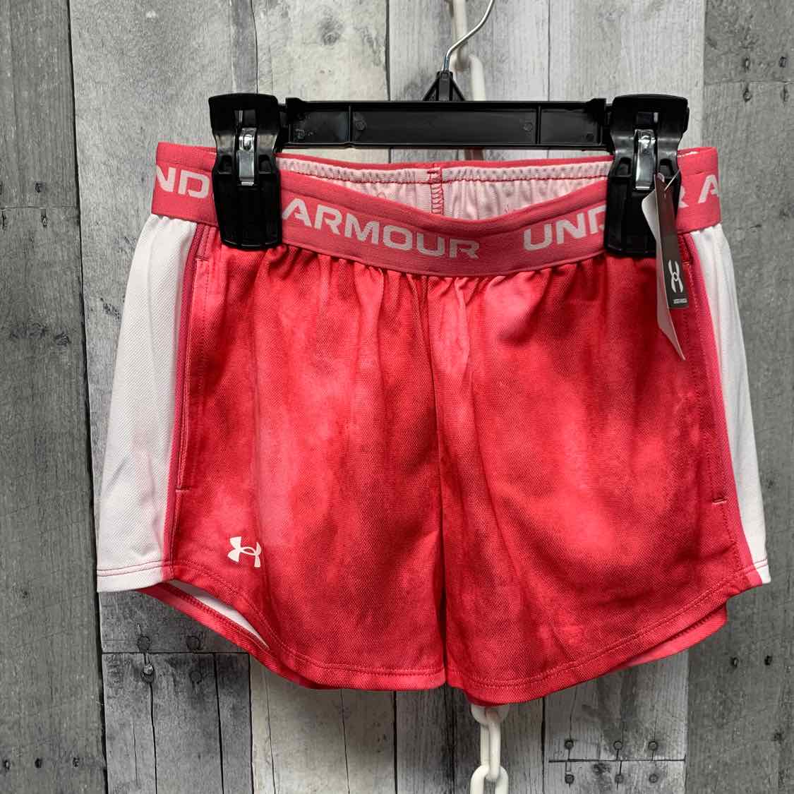 Size Medium Pink/White Sport Brand Shorts - Athletic