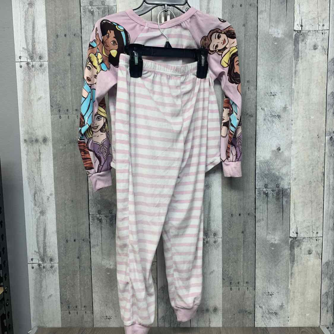 Size 7/8 Pink/White Disney 2pc PJs