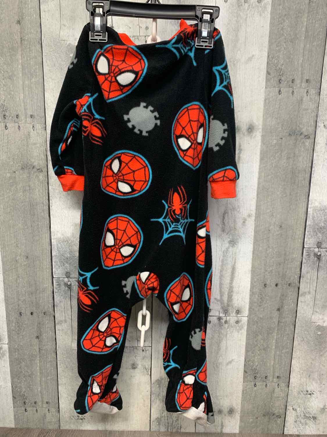 Size 18 Months Black/Red Marvel Footy PJs