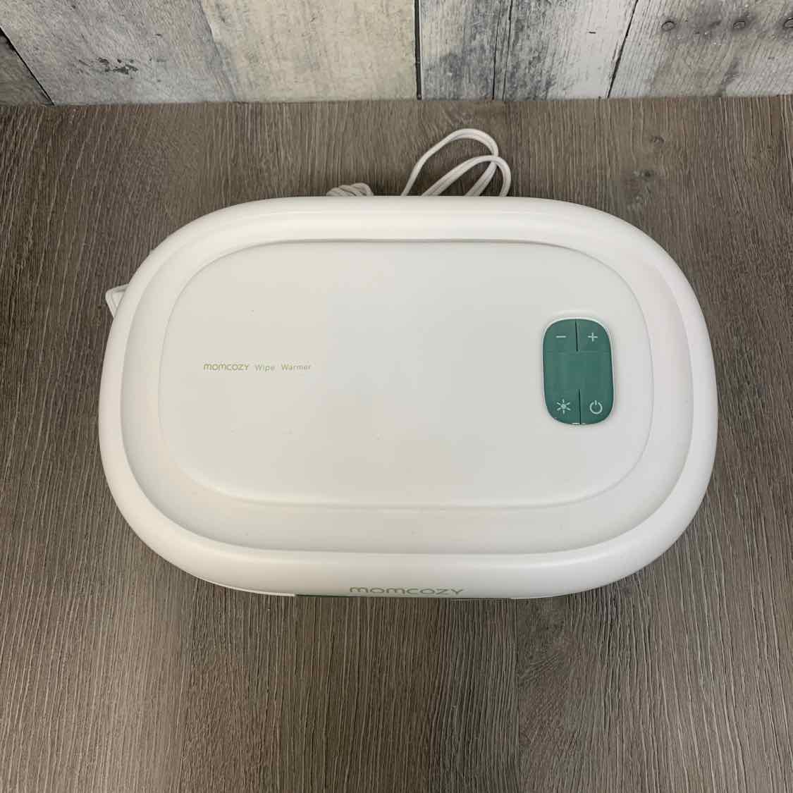 MomCozy White/Green Wipes Warmer