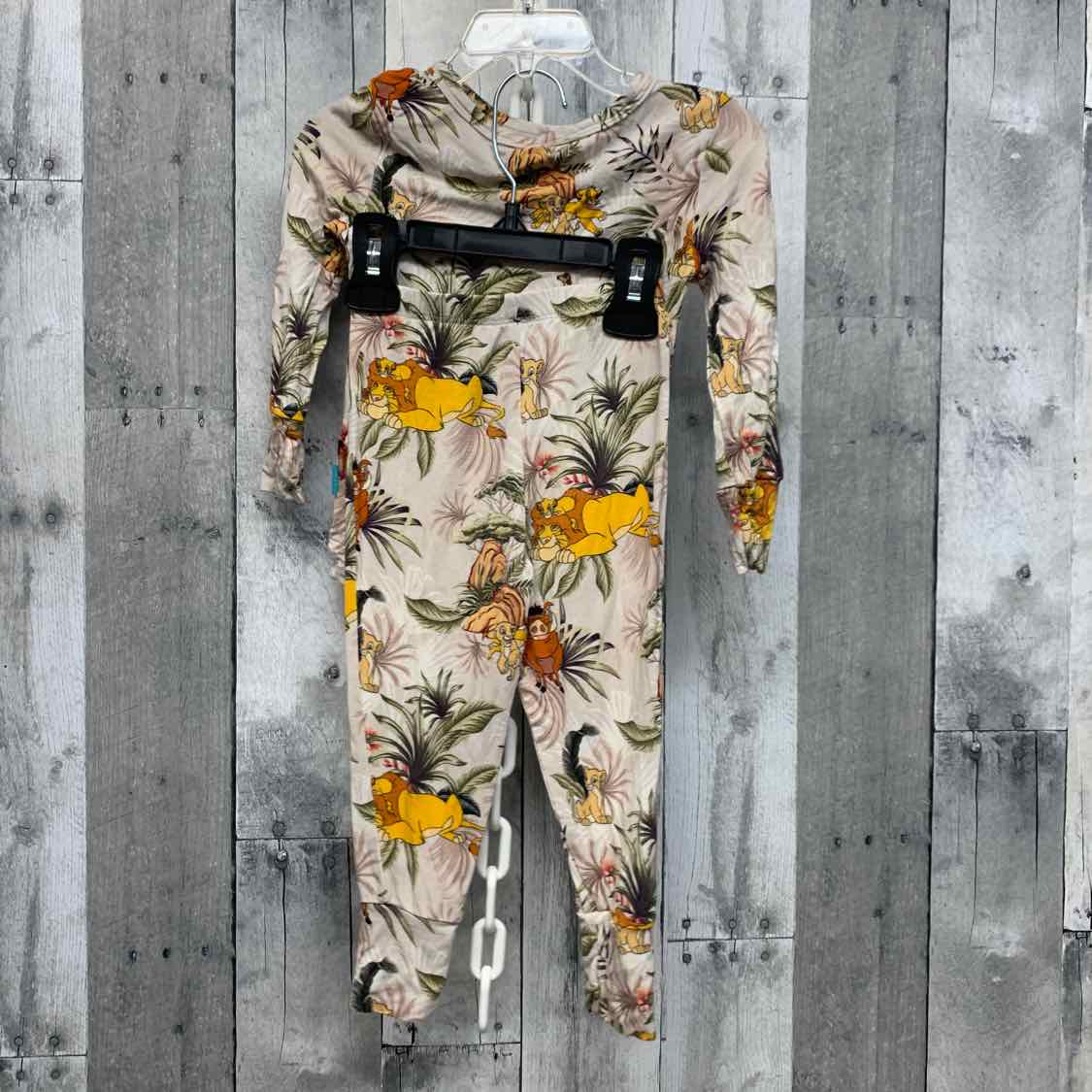 Size 18-24 Months Tan Print Posh Peanut 2pc PJs