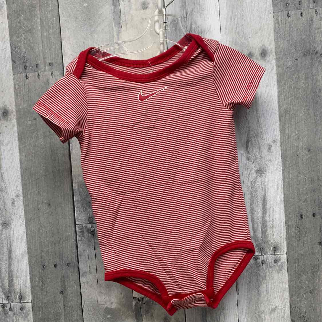 Size 24 Months Red Striped Sport Brand Bodysuit