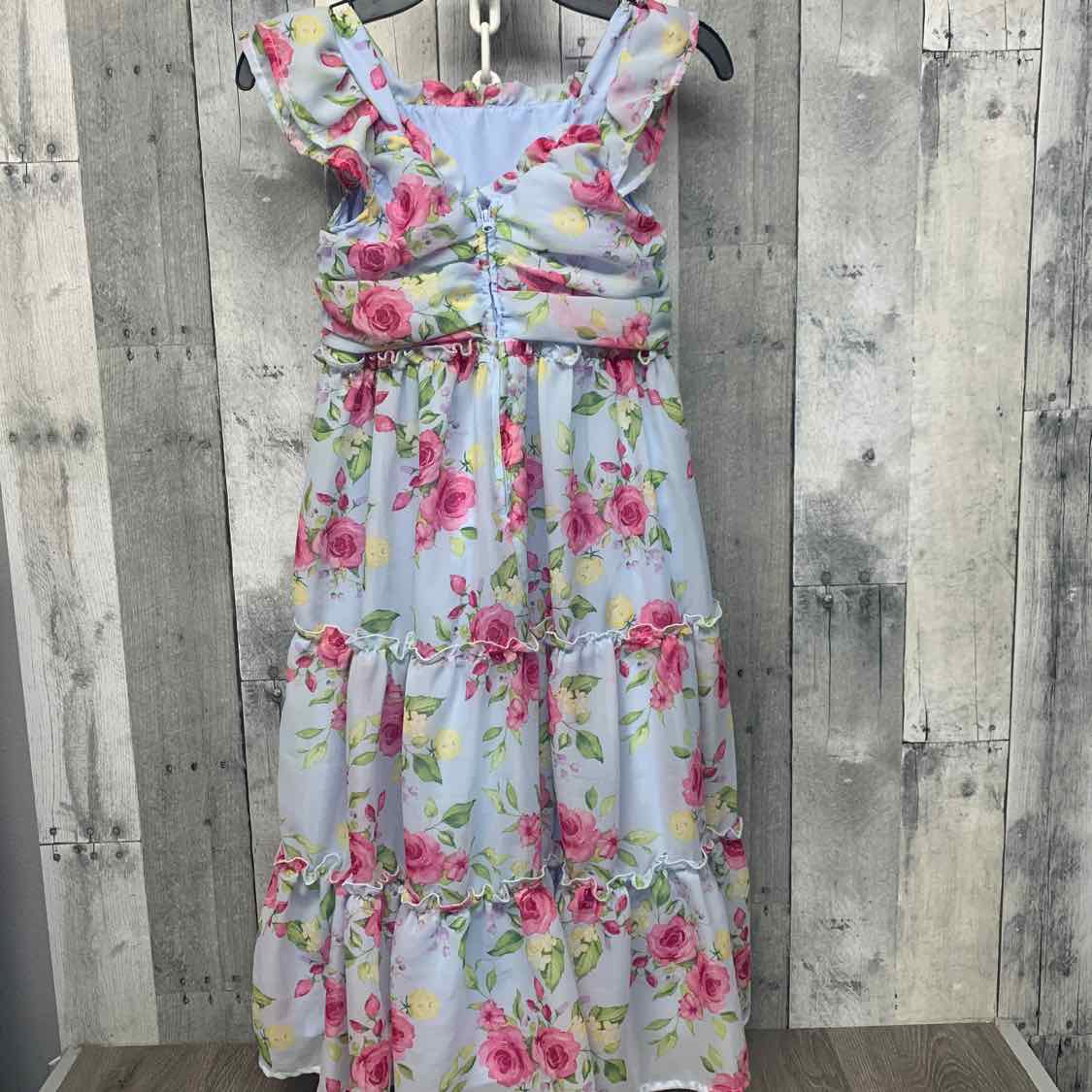 Size 6 Blue Floral Print B Brand Dress