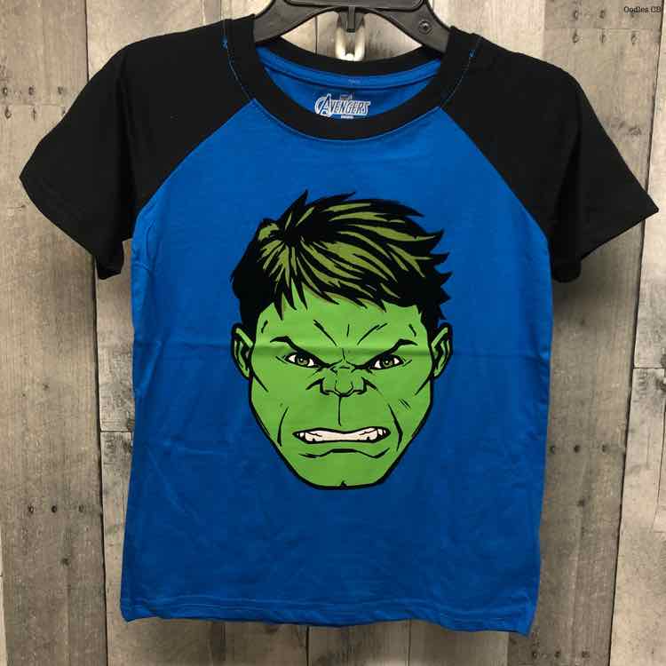 Size 7 Blue Graphic Marvel T Shirt
