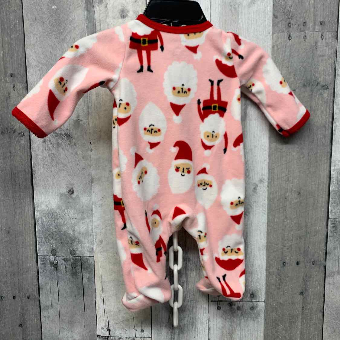 Size Newborn Pink/Red Carter's Footy PJs