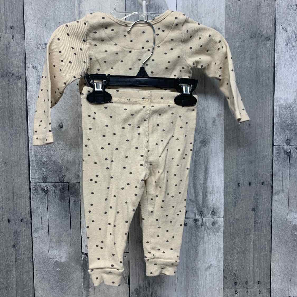 Size 6-12 Months Ivory Print Name Brand Shirt/Pants