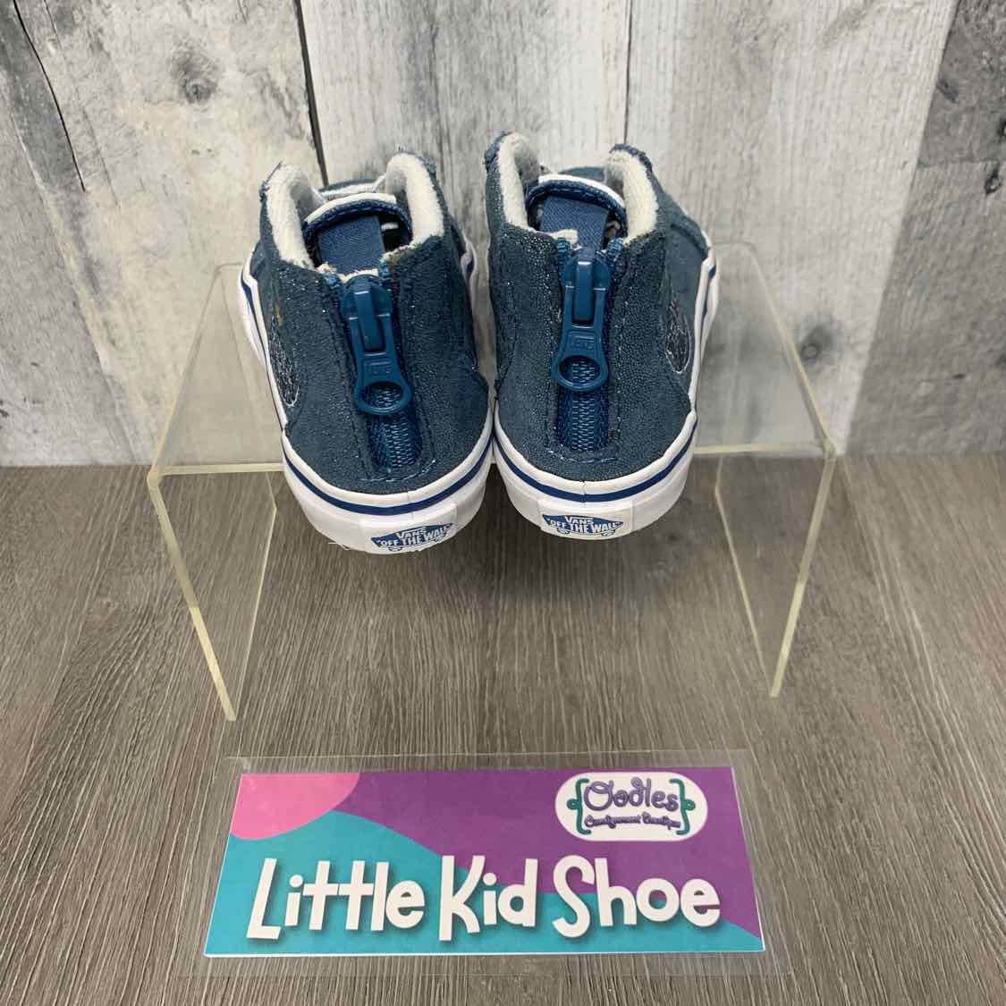 Size 5 Blue/White Vans Sneakers - OodlesCB