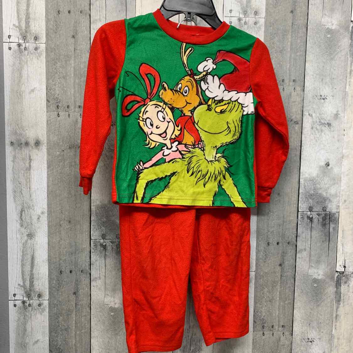 Size 5T Red/Green Dr Seuss 2pc PJs