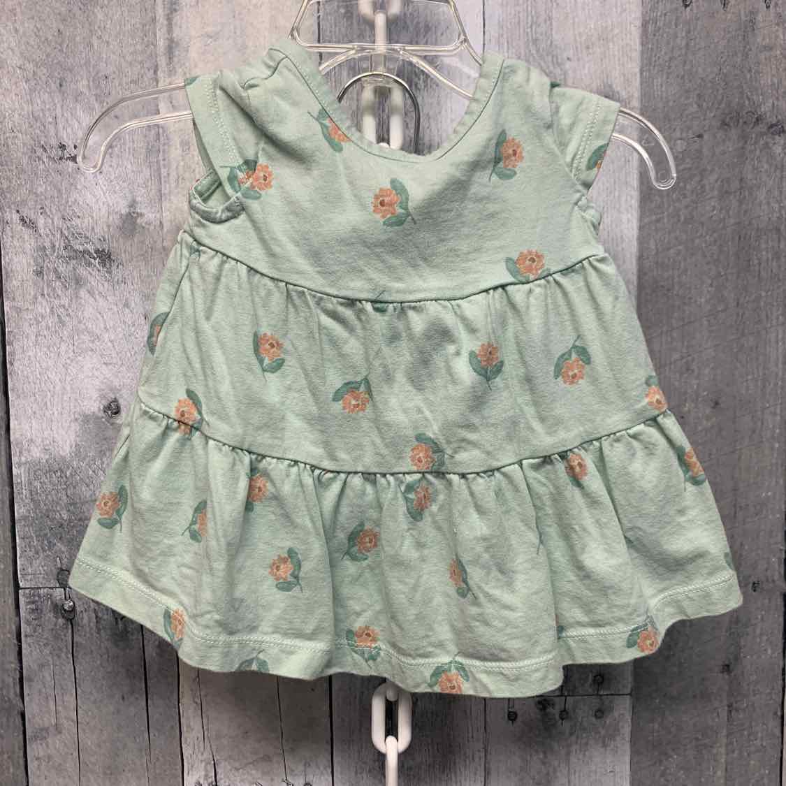 Size 3 Months Green Print Just One You 2pc Dress - OodlesCB