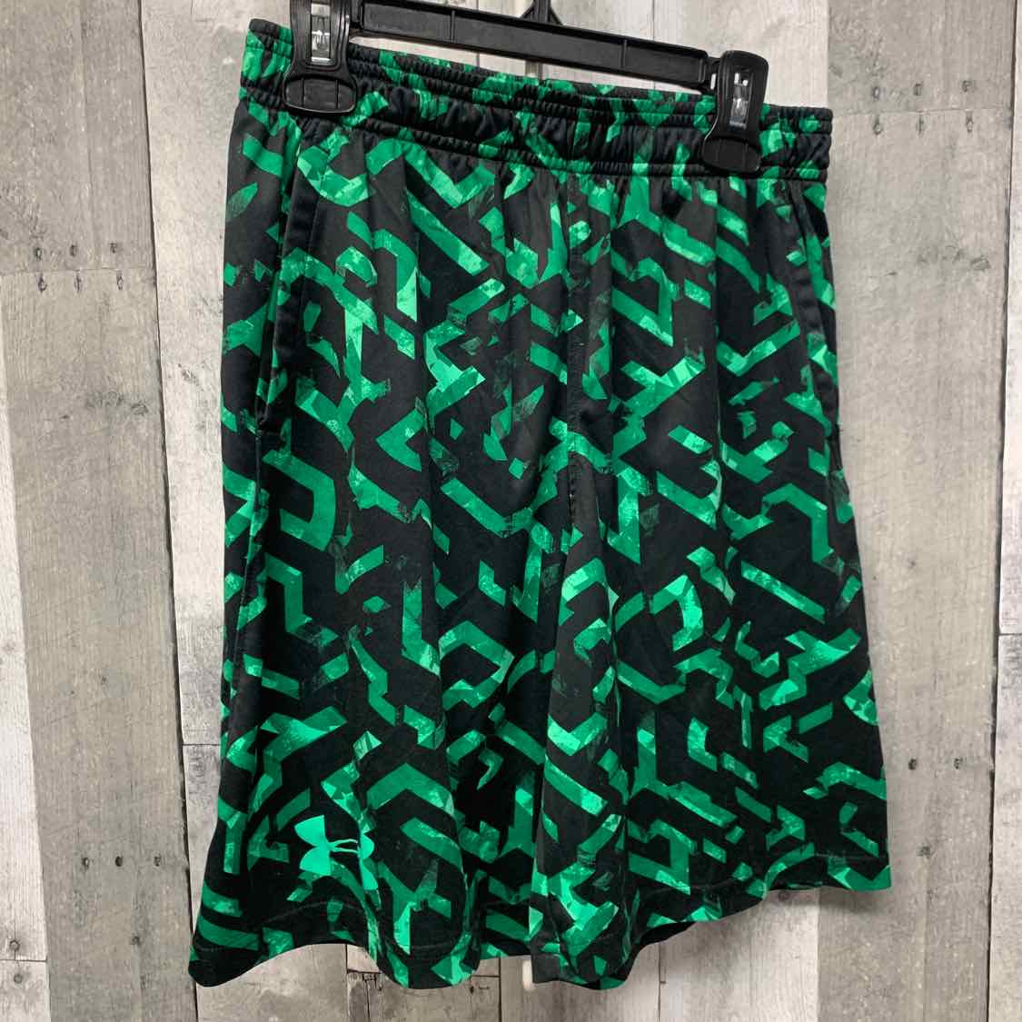 Size Large Black/Green Sport Brand Shorts - Athletic