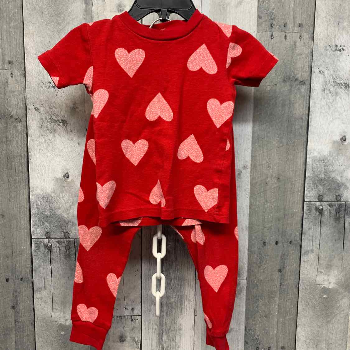 Size 18 Months Red/Pink Just One You 2pc PJs