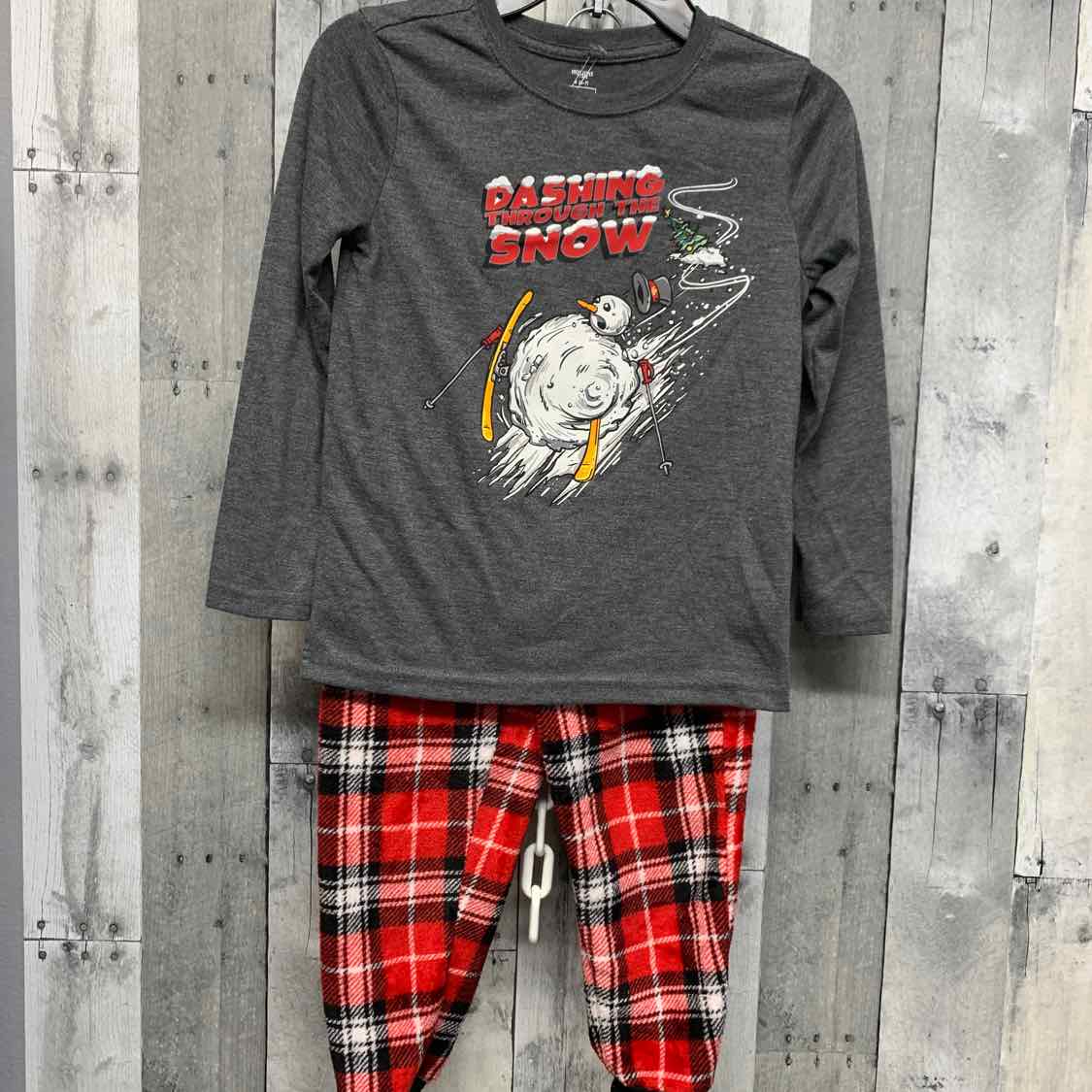 Size 6/7 Gray/Red Holiday Brands 2pc PJs
