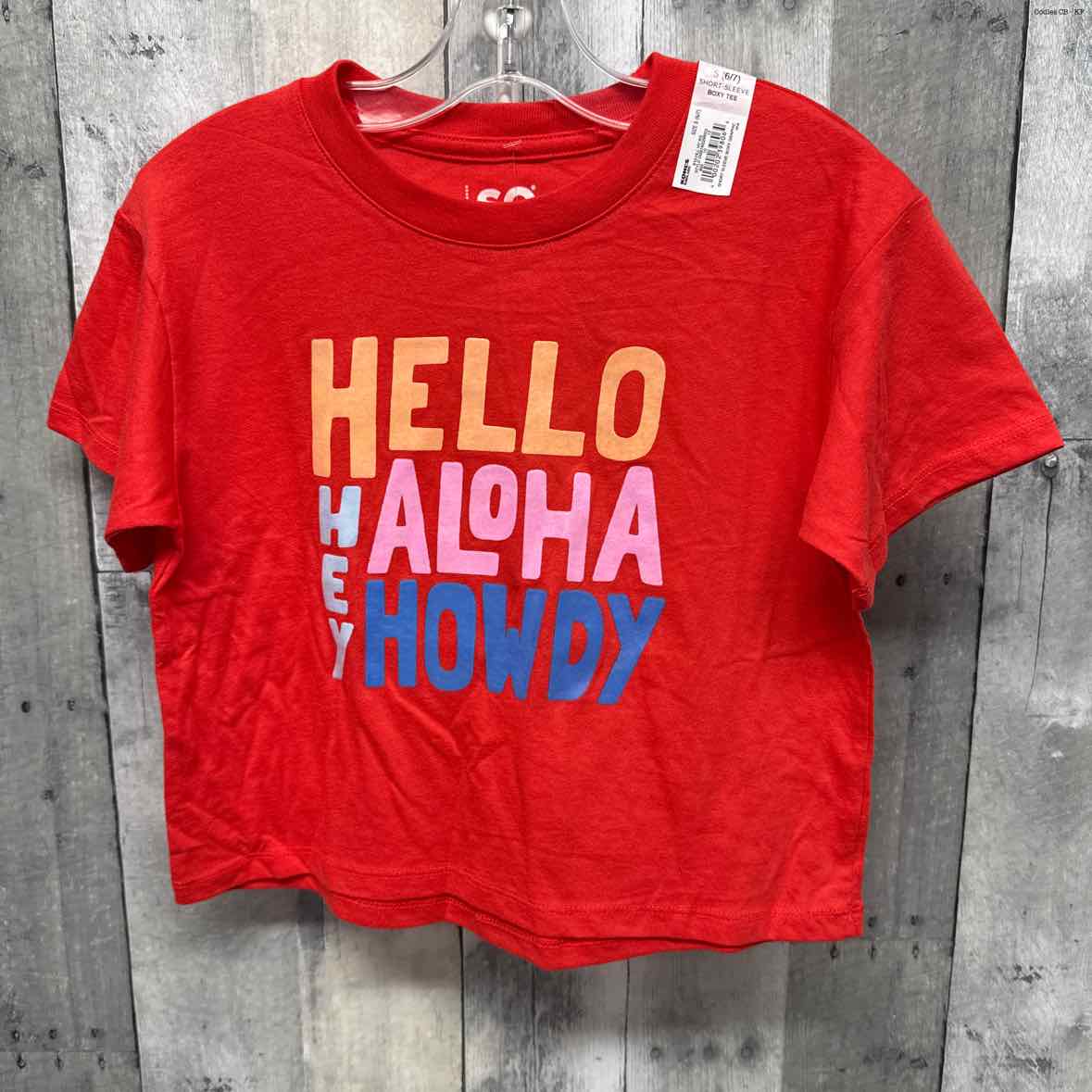 Size Small Red Graphic SO T Shirt