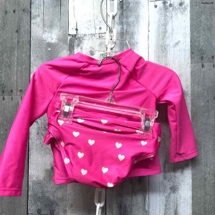 Size 18 Months Pink Cat & Jack Swim Suit - 2pc+