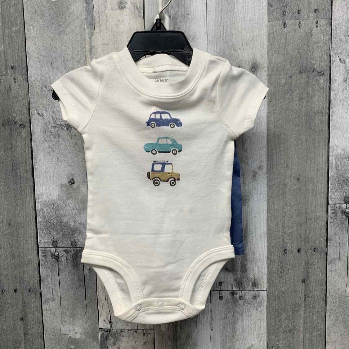 Size 6 Months Gray/Blue Carter's Shirt/Shorts