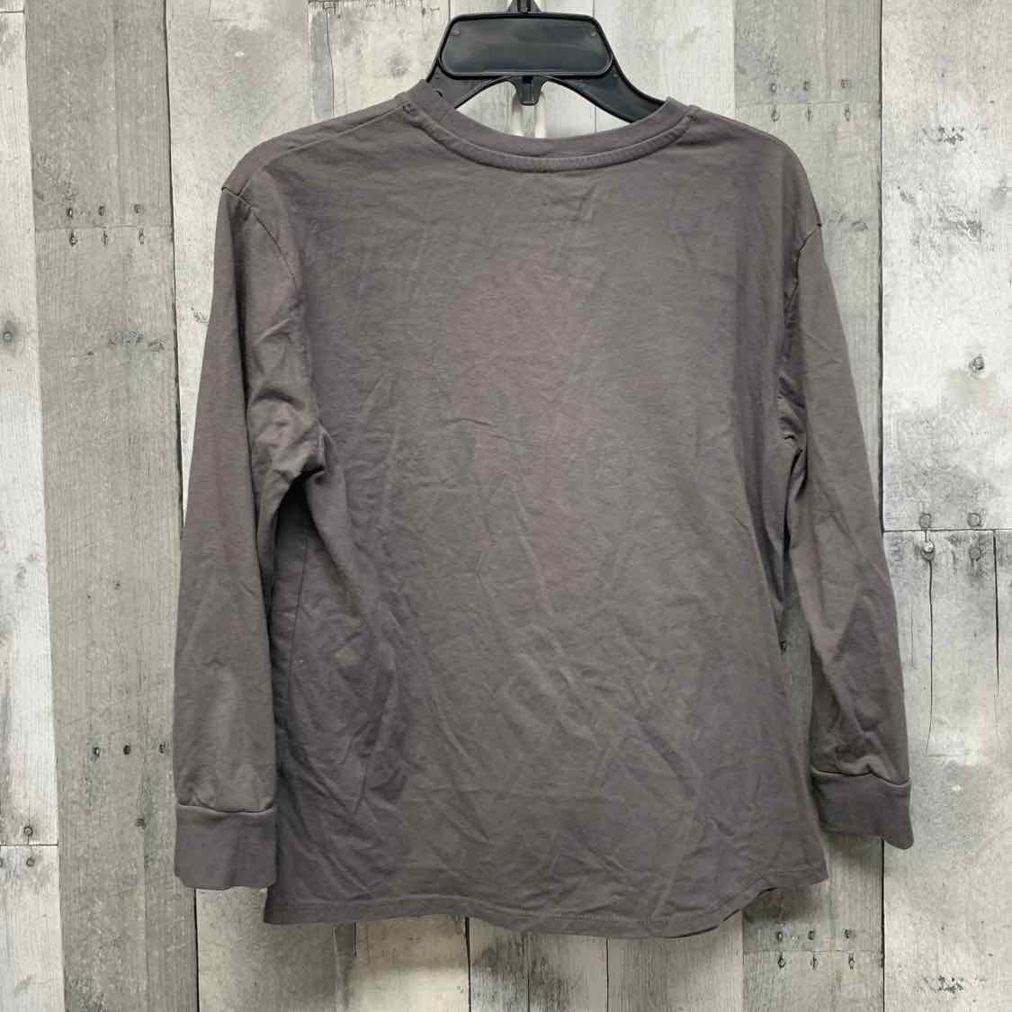 Size 8 Gray/Pink B Brand Long Sleeve Shirt