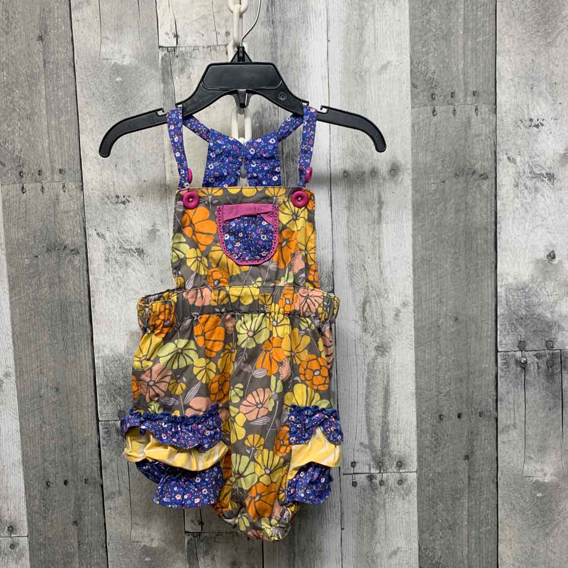 Size 18-24 Months Gray/Yellow Matilda Jane Romper