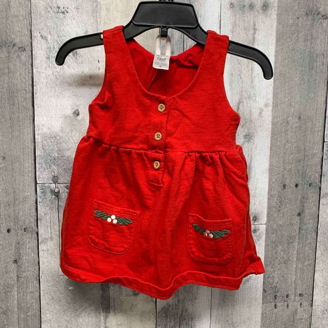 Size 12 Months Red Carter's Dress