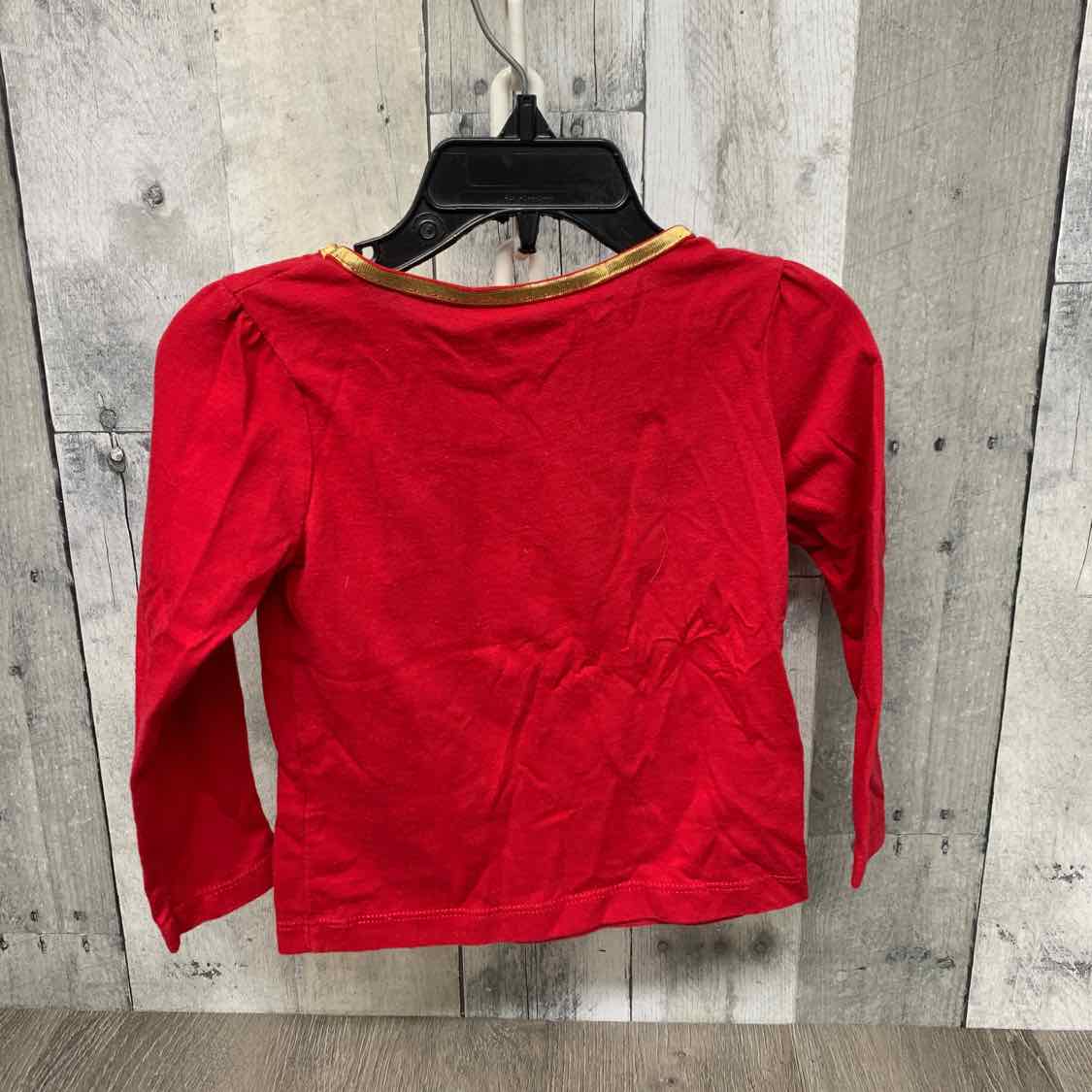 Size 2T Red Graphic Holiday Brands Long Sleeve Shirt