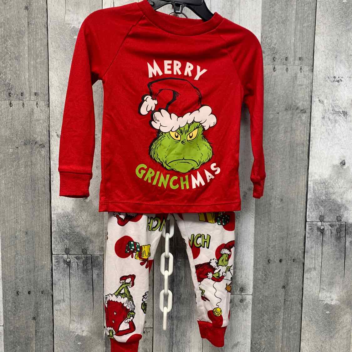 Size 2T Red/White Dr Seuss 2pc PJs