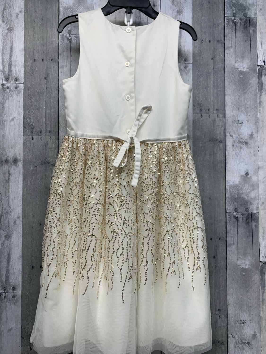 Size XLarge Ivory/Gold Blueberi Boulevard Dress - Party