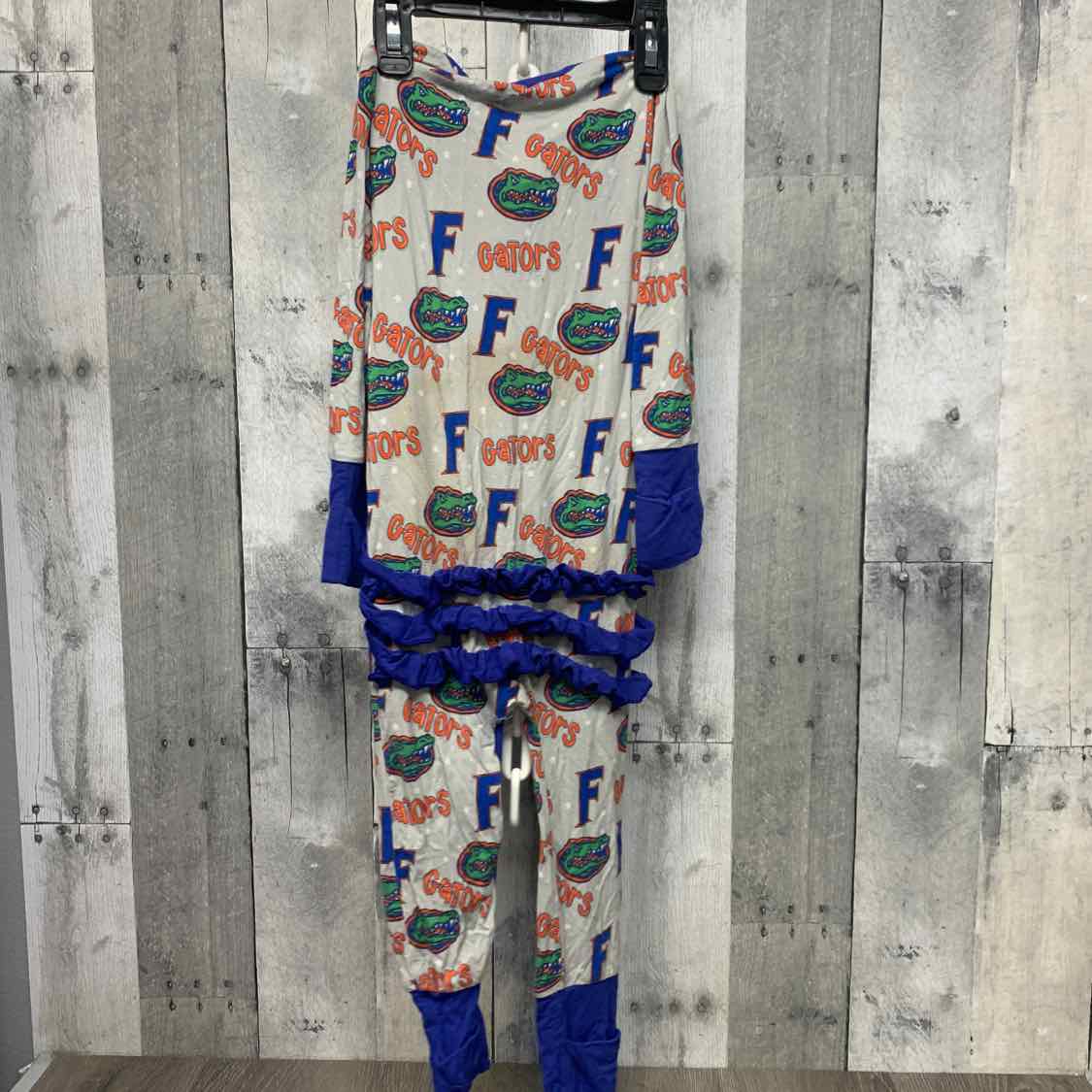 Size 18-24 Months Gray/Blue Bamboo Footy PJs