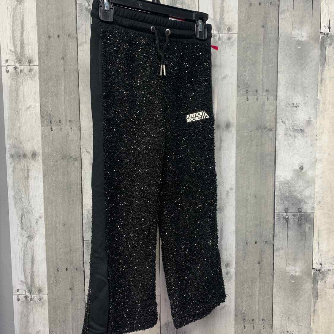 Size 5/6 Black/Silver Justice Athletic Pants