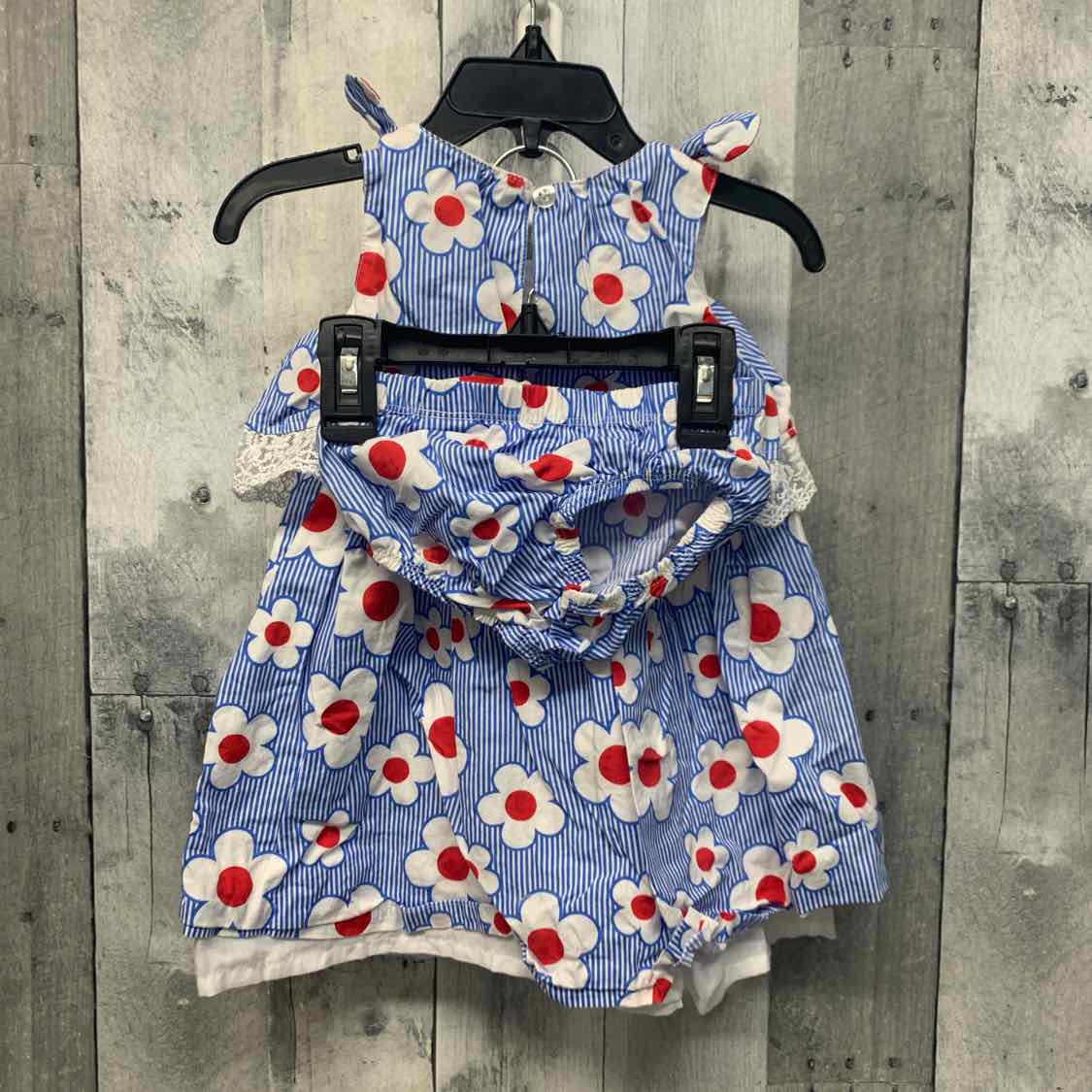 Size 18 Months Blue/Red Nicole Miller 2pc Dress