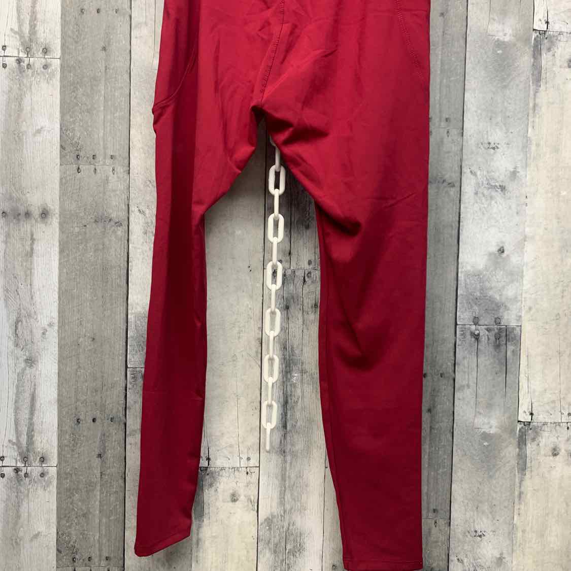 Size L Burgundy Mid Brand Active Pants