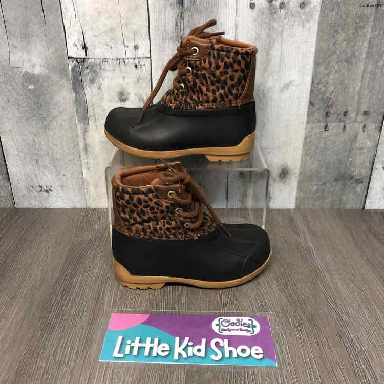Size 8 Brown Print Sperry Boots